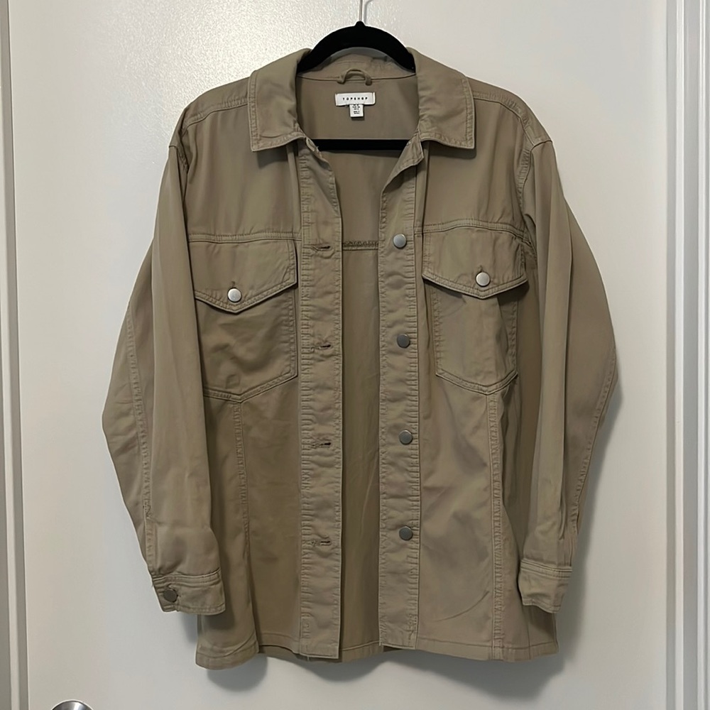 Topshop Tan Shacket
